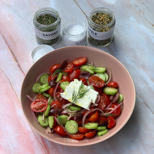 GREEK SALAD & VINAIGRETTE