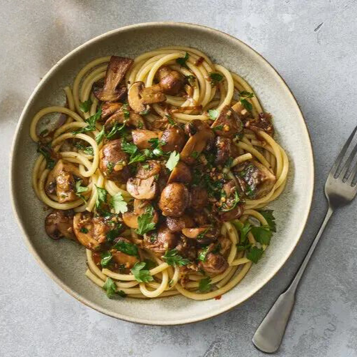 sizzle mushroom scampi